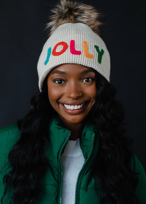PANACHE:  JOLLY KNIT POM HAT - Ports and Company