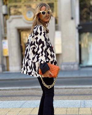 REVELLA:  CARRIE CASUAL GRAPHIC BLAZER - Ports and Company