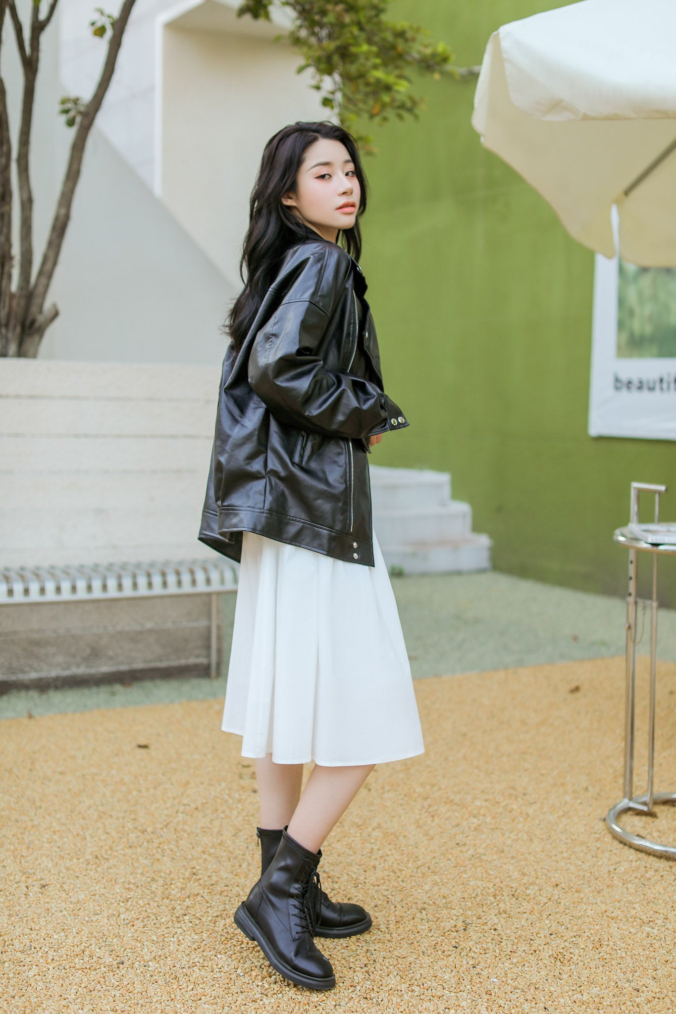 CITYSHOP FAUX LEATHER COAT ジャケット/アウター ロングコート