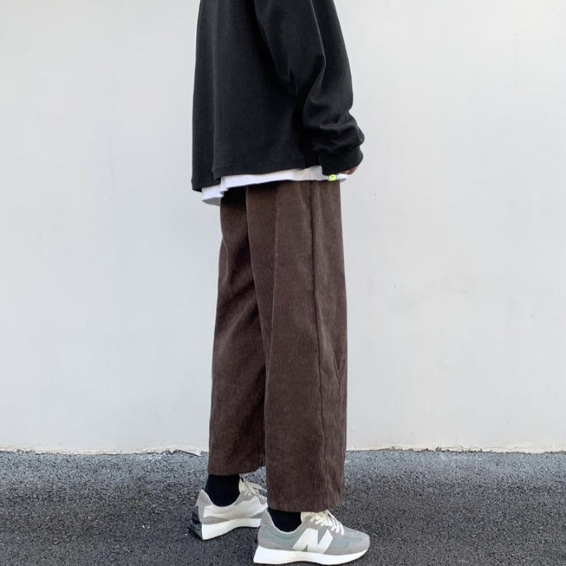 Wide Leg Lightweight Corduroy Pants