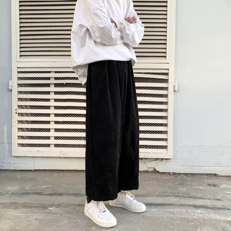 Wide Leg Lightweight Corduroy Pants