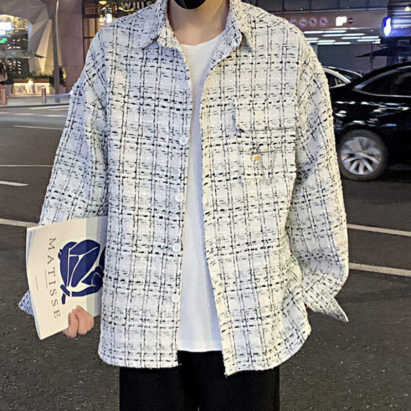 最大89％オフ！最大89％オフ！INDEPICT Over Sized Tweed Shirt Jacket