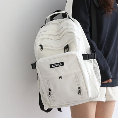 Korean Style Waterproof Backpack, Black