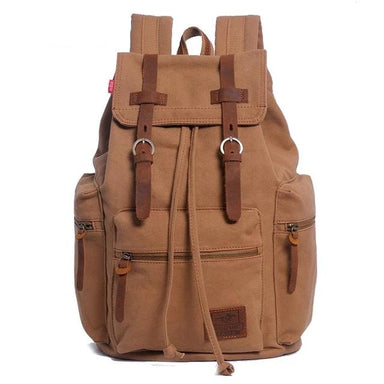 Pocket Front Canvas Backpack - School Backpack — More than a backpack