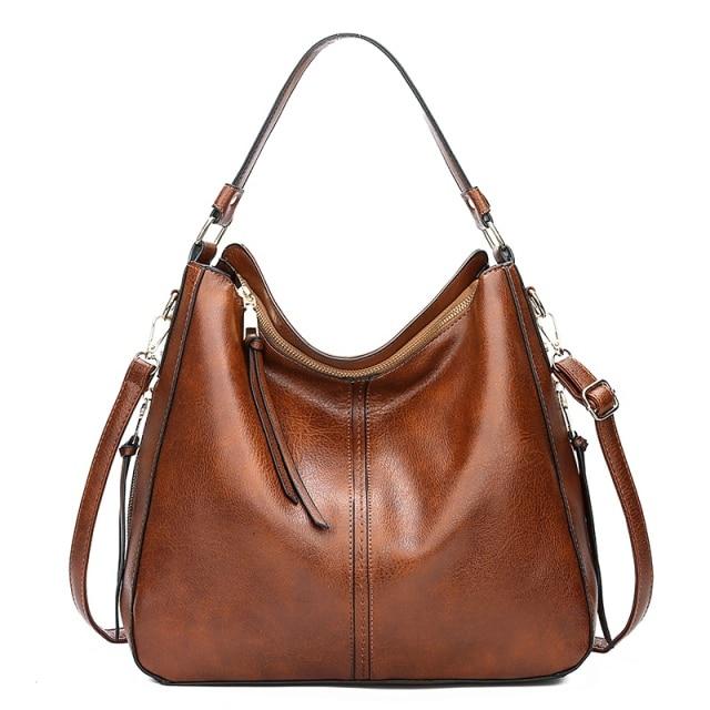 Vintage Faux Leather Hobo Bag - More than a backpack