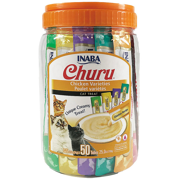 Churu Purees Chicken Variety Pack (50 Tubes)