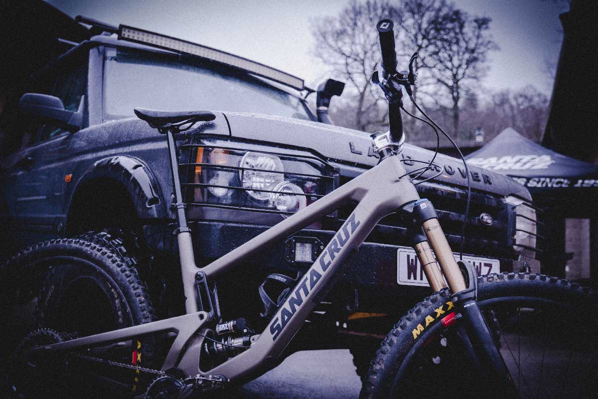 Jeds Bike Next To Jeep