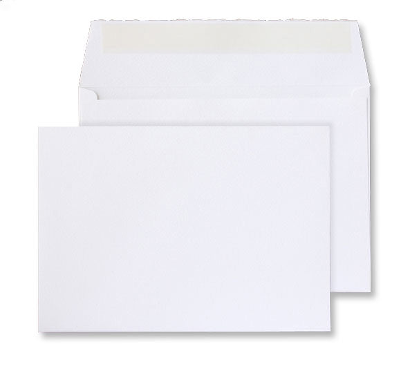 C6 Beautifully White 190gsm Peel & Seal Envelopes [Qty 50] 114 x 162mm ...