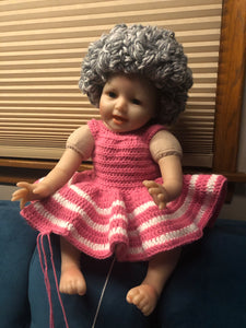 old lady wig for child