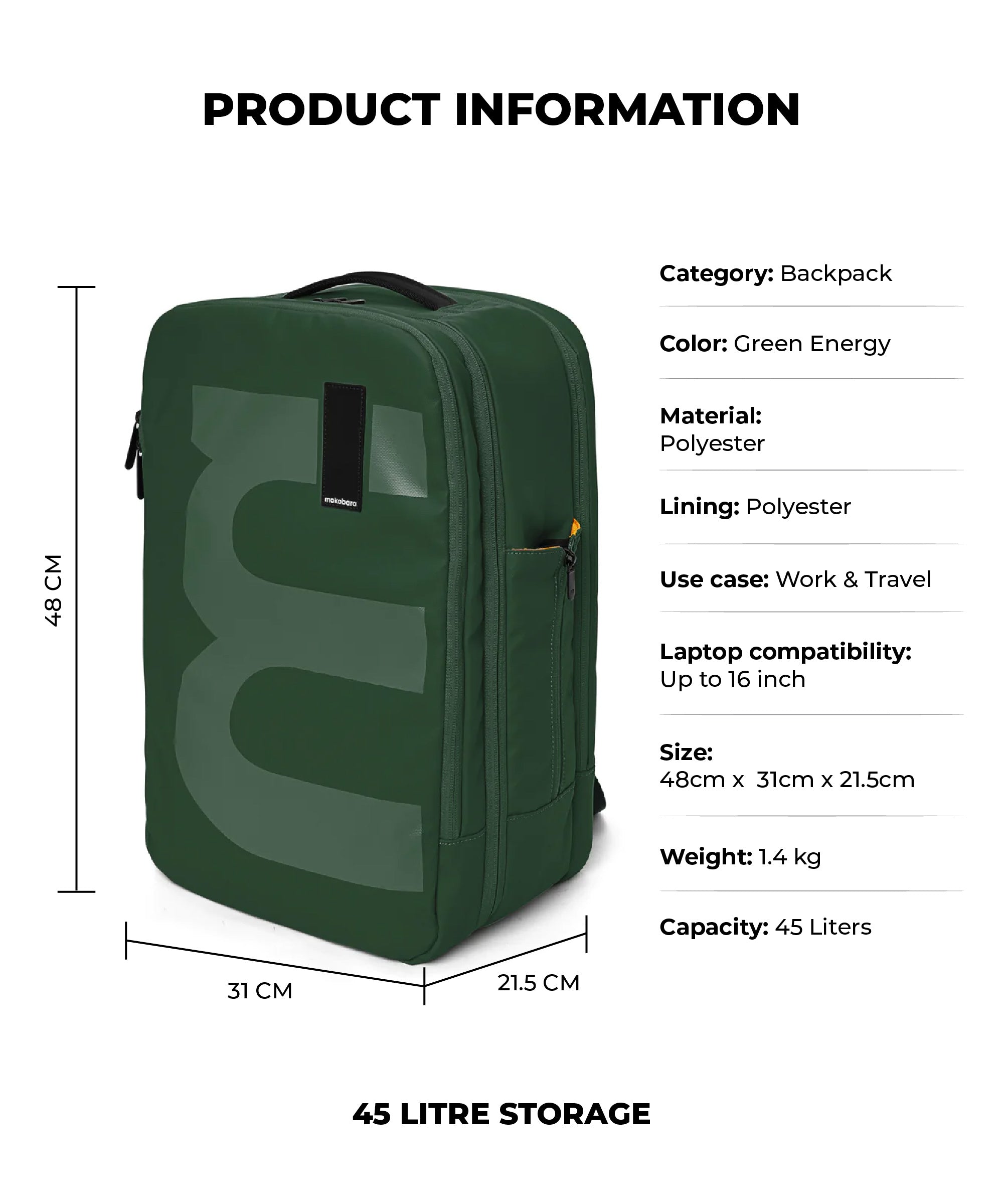 The Em Travel Backpack - 45L-image-37