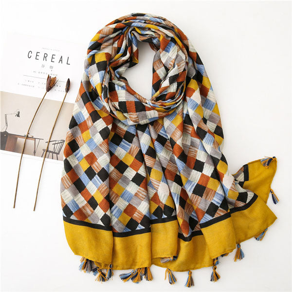 small plaid scarf