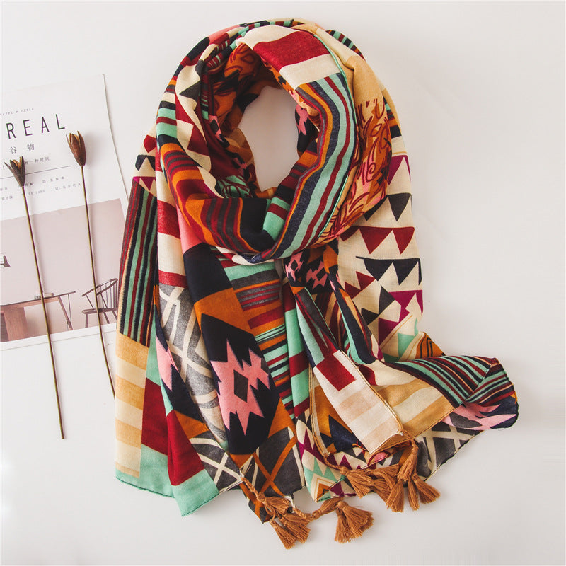 colorful scarf