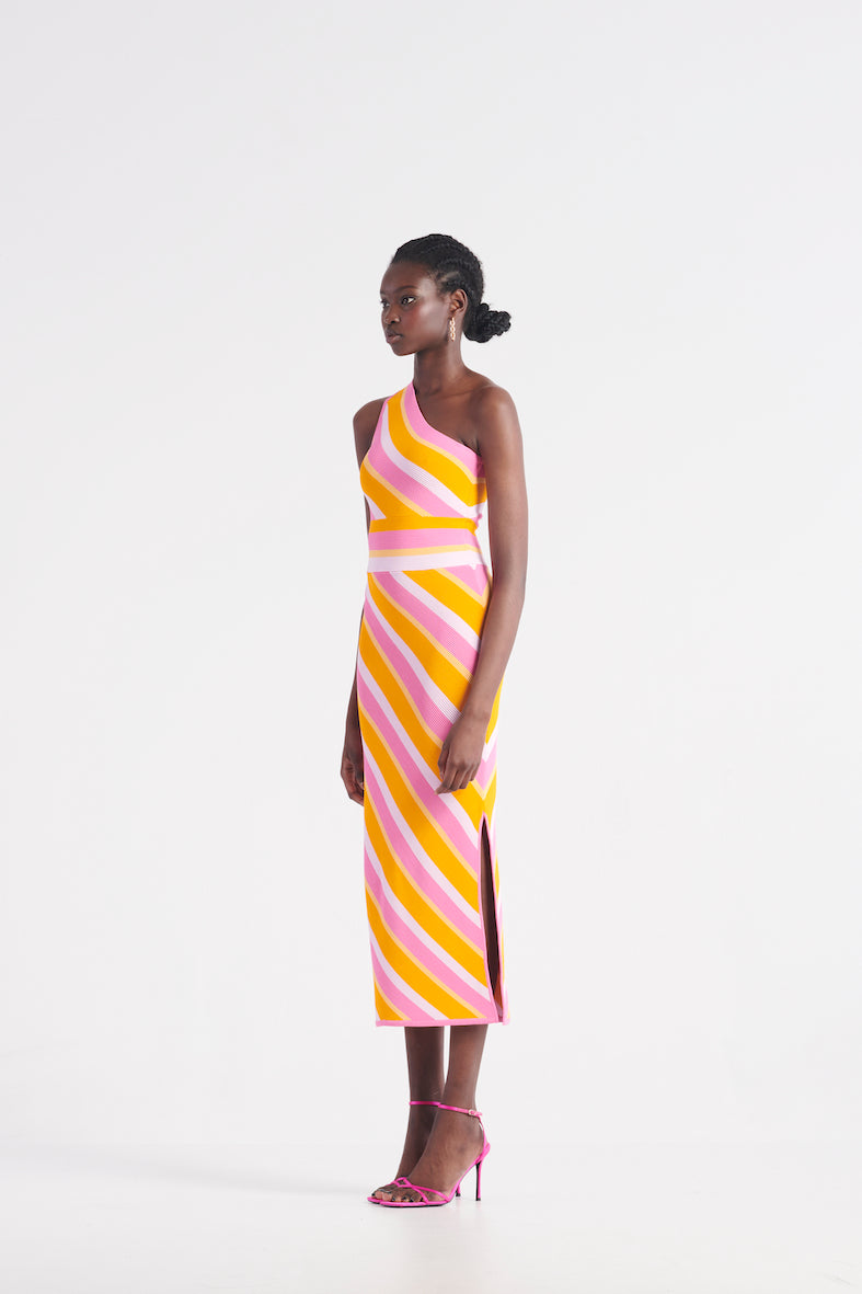 Herlipto Saint-Tropez Striped Long Dress - ロングワンピース/マキシ ...