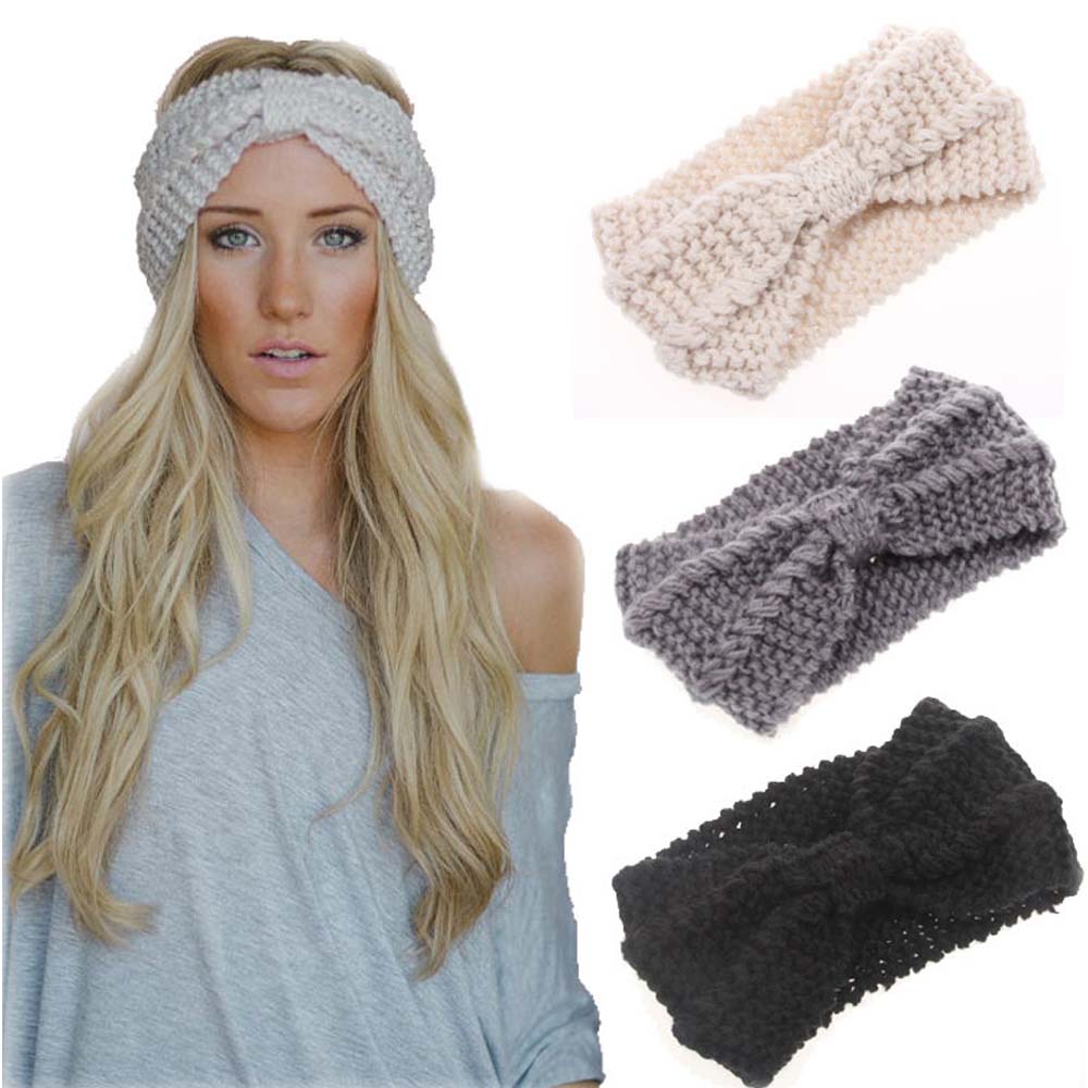 Women Winter Warmer Ear Knitted Wide Stretch Crochet Headband Headwrap —  GoLive Shopping Network