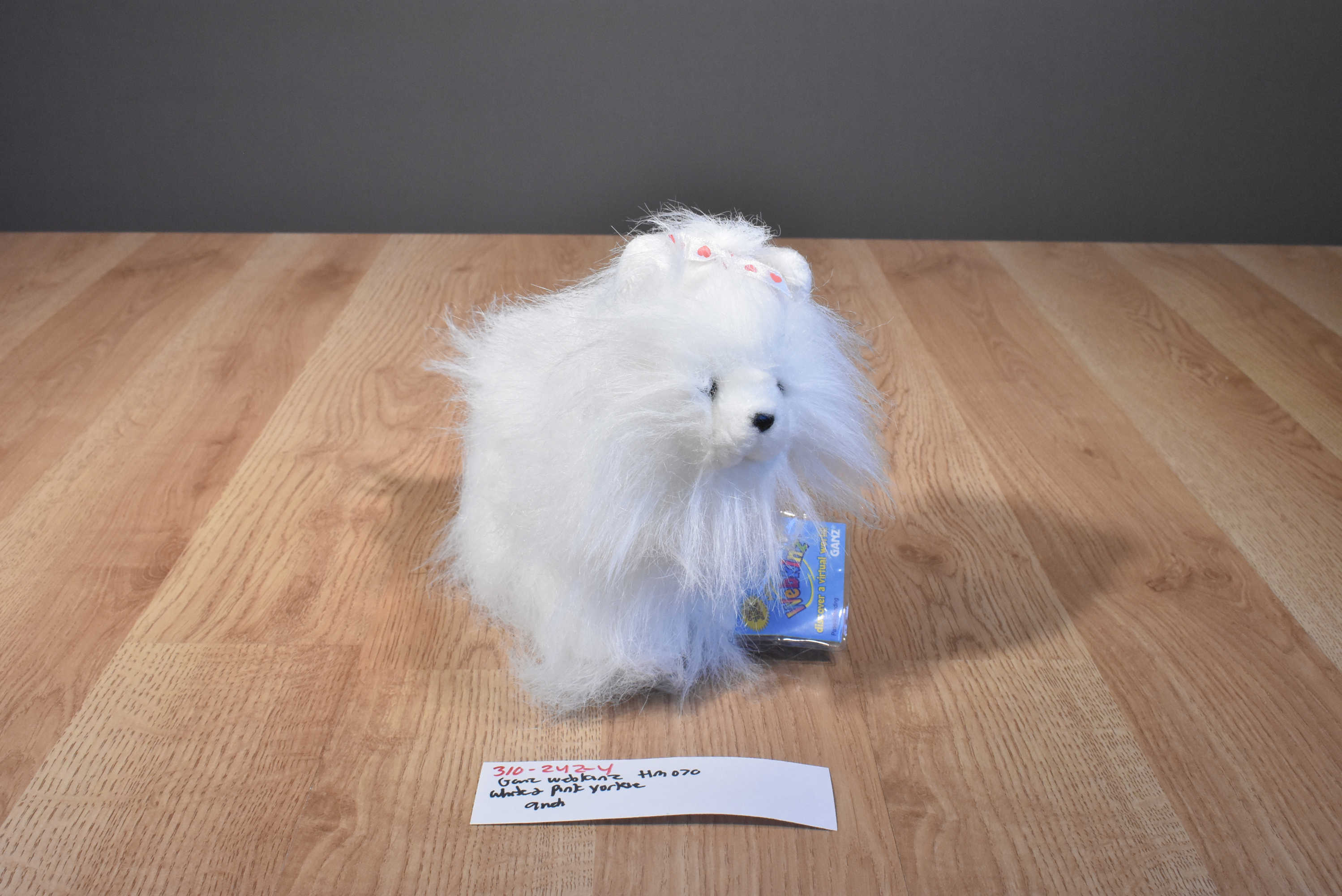 Ganz Webkinz White Yorkie Beanbag Plush HM070 Sealed code