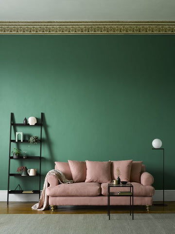 Pink Sofa and Green wall. Sofa.com