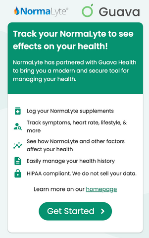 Guava Health App | NormaLyte ORS Electrolyte and Salt Pill for POTS and Dysautonomia