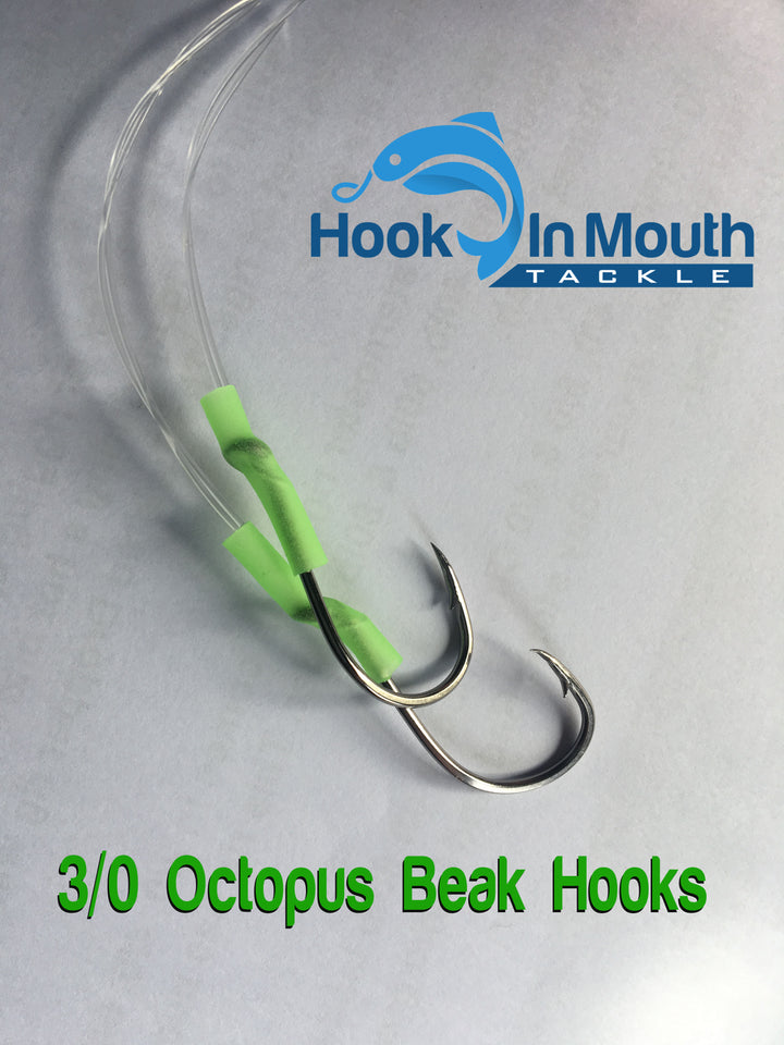 Twisted Paternoster Rig 3/0 Circle Hooks on 40lb Leader – Hook in Mouth  Tackle