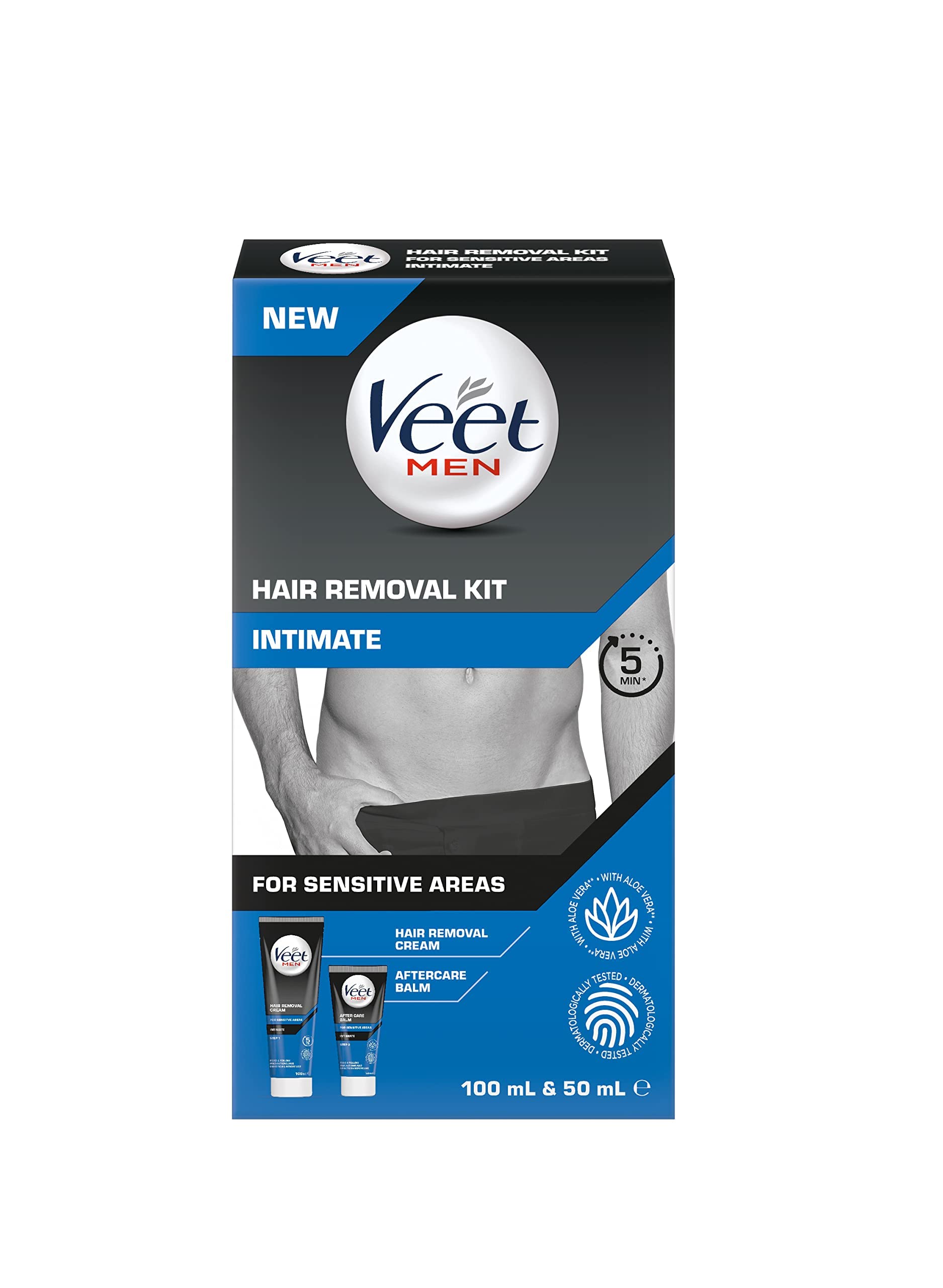 Veet Men Intimate Hair Removal Kit With Hair Removal Cream And Afterc Ikura Express