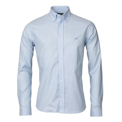 Laksen - Eton 100% Oxford Cotton Skjorte - Sky Blue