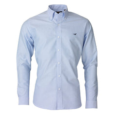 Laksen - Harvard Oxford Skjorte - Light Blue thumbnail