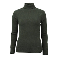 Se Laksen - Kit Lambswool Rollneck - Forest Green hos Hunterspoint