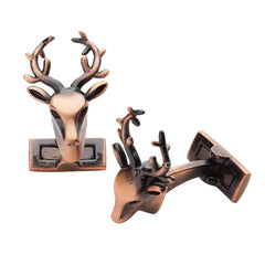 Laksen - Trophy Deer Cufflinks - Copper