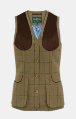 Se Alan Paine - Combrook Ladies Tweed Shooting Waistcoat Lotus hos Hunterspoint