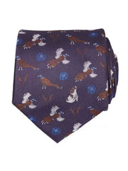 Chevalier - Spaniel Silk Tie Wine thumbnail