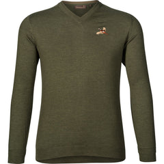 Seeland - Woodcock V-hals pullover - Mørk grøn Limited Edition
