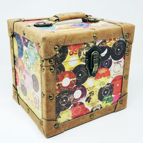 7" Vinyl Record Storage Carry Case Multi Print