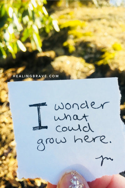 Something to ponder every time you’re standing in a dark place and can’t see the light yet. For every time you’re unsure of the outcome. Every single time you’re faced with an unpleasant situation. Wonder what could grow, from this place.