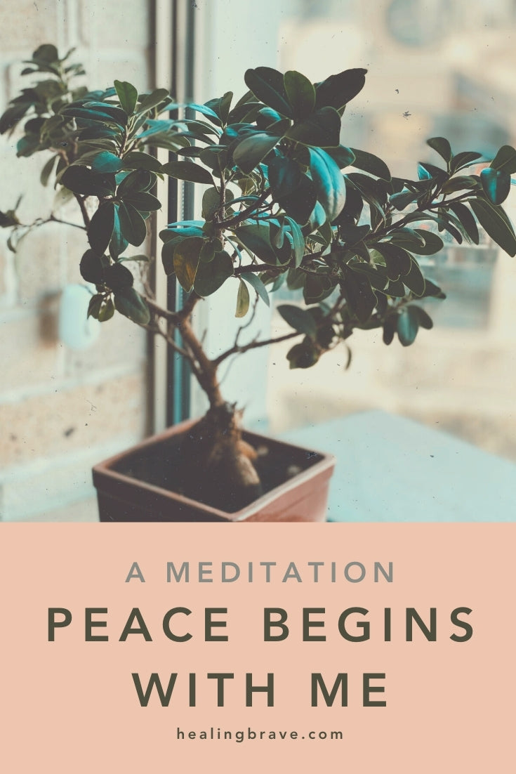 “Peace begins with me.” It's a way of living. Try this short mantra meditation next time you feel stuck in a situation that's anything but peaceful. When you want to take what you've been giving and give back differently. It'll help you press the Reset button so you can live the way *you* want to, no matter what's happening.