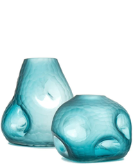 ocean blue modern vase set 