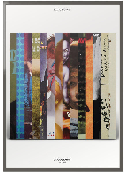 David Bowie: Studio Albums, Discography Print – MrMustardPrints