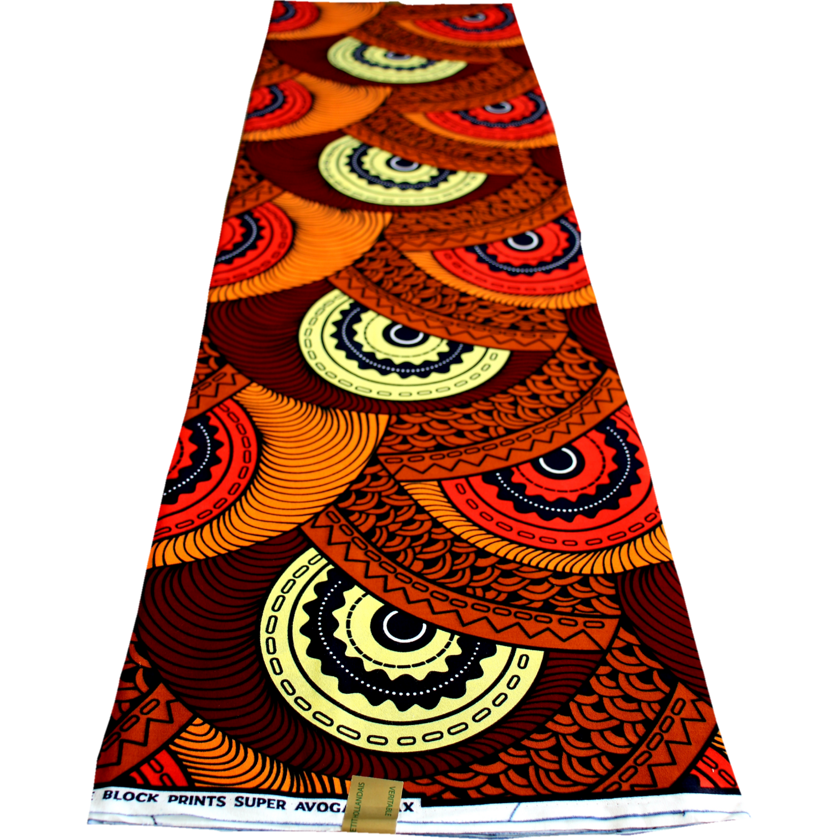 Fifty Shades Of Orange Ankara African Fabric Qbj Modern Fabrics