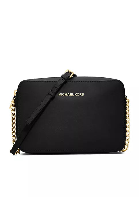 Michael Kors Jet Set Travel Crossbody bag Black | eBay