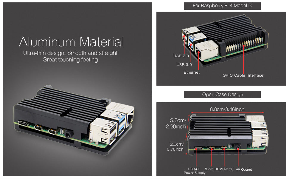 raspberry pi 4 armor case