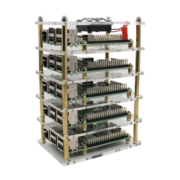  Customized Multi-layer Raspberry Pi Acrylic Case Transparent Shell Enclosure for Raspberry Pi 3 Model B+(Plus)/3B