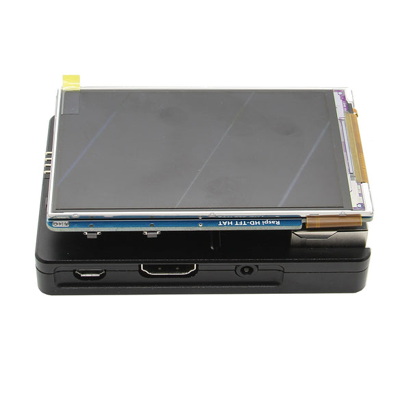 Install the  Raspberry Pi Project 3.5 inch 60+FPS High-Speed 800x480 HD TFT LCD Display w/ IR on Raspberry pi 3 B Plus CNC Ultra-Thin Aluminum Alloy Metal Case | Enclosure (WiFi available)