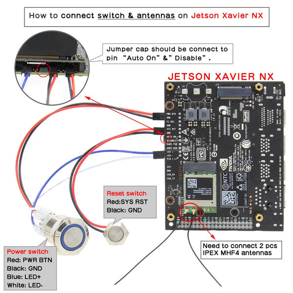 For use with NVIDIA Jetson Xavier NX Developer Kit