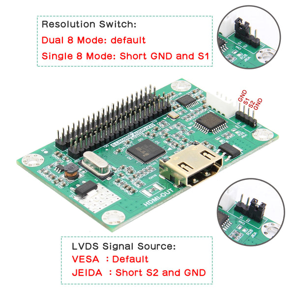 LVDS to HDMI Adapter Board