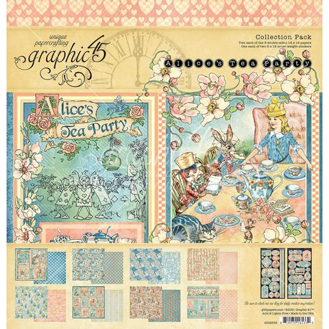 Graphic 45 Alice's Tea Party 12x12 Collection Pack