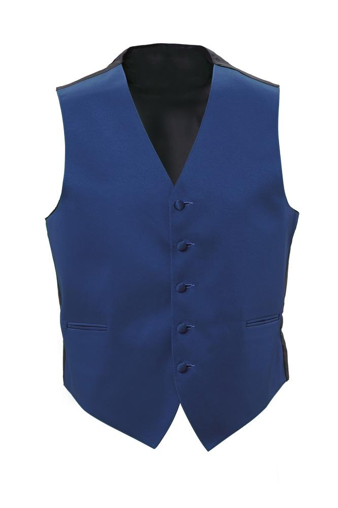 blue tux vest