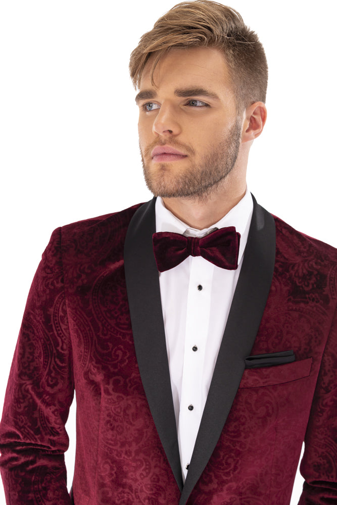 Venice Ruby Red Velvet Dinner Jacket (Separates) – Buy4LessTuxedo.com