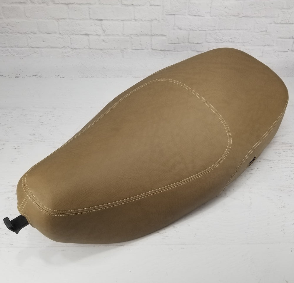 Cafe Matte Tan Vespa LX 50 125 150 Seat Cover Handmade, Cheeky Seats Scooter  Seat Covers