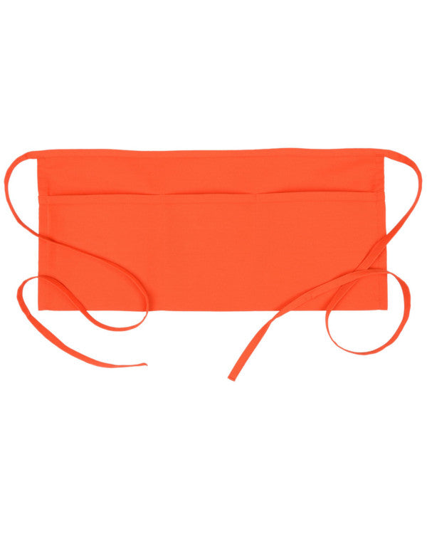 Three-Section Pocket Waist Apron Orange