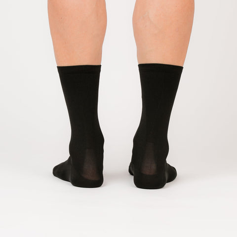 Cykelstrømpe i sort  høj komfort - Black Cycling socks IMPRINT