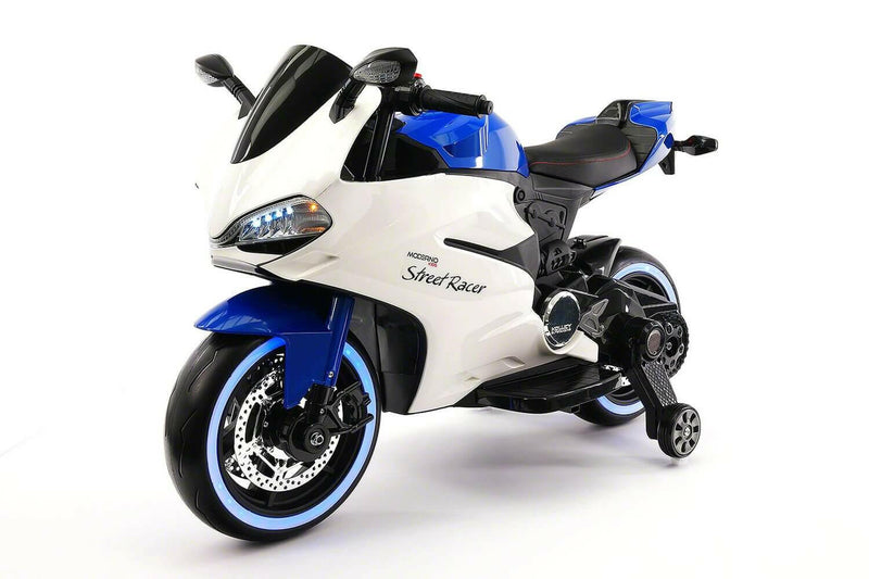 electric motorcycle with training wheels