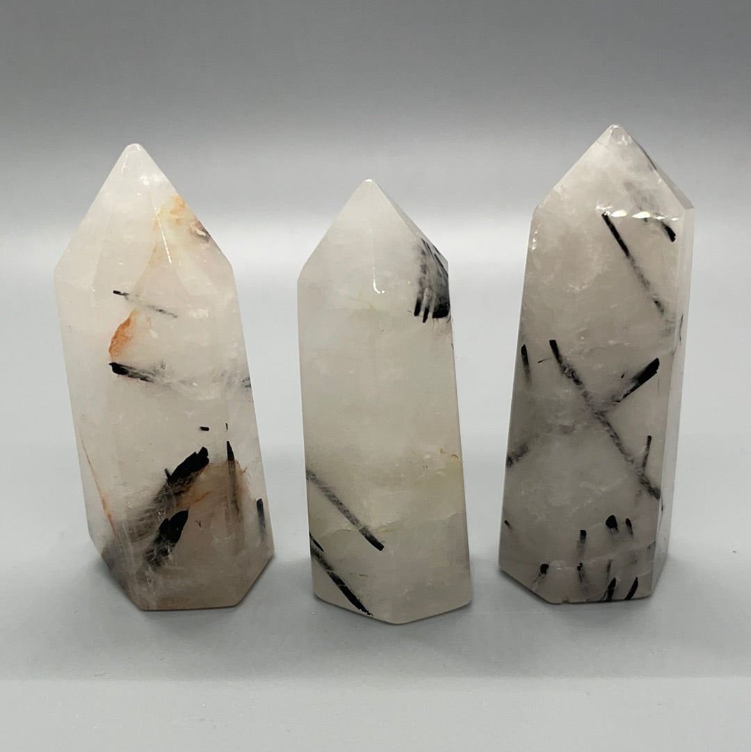 Tourmalinated Quartz Obelisk